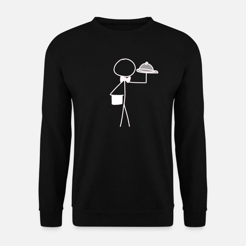 kellner servieren - Unisex Pullover - Schwarz
