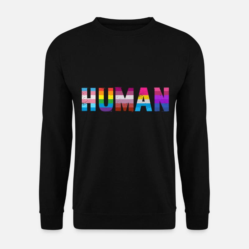 Menschliche LGBT - Unisex Pullover - Schwarz