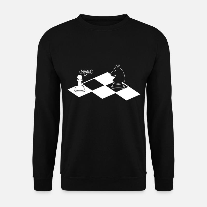 Swearing chess - Unisex Sweatshirt - black