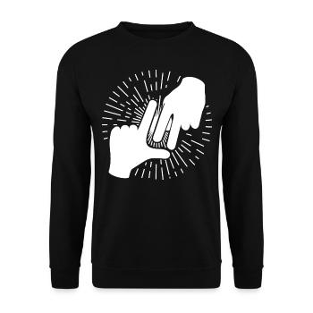 Los Angeles - Unisex Sweatshirt - black - Front - Alina (178cm) & Michal (187cm)