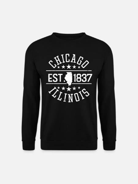 Chicago - Unisex Pullover - Schwarz