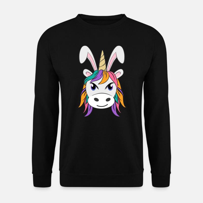 Ostern Einhorn - Unisex Pullover - Schwarz