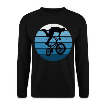 Vélo Hommes bmx Vélo Cyclisme bmx Femmes - Sweat-shirt Unisexe - noir - Devant - Alina (178cm) & Michal (187cm)