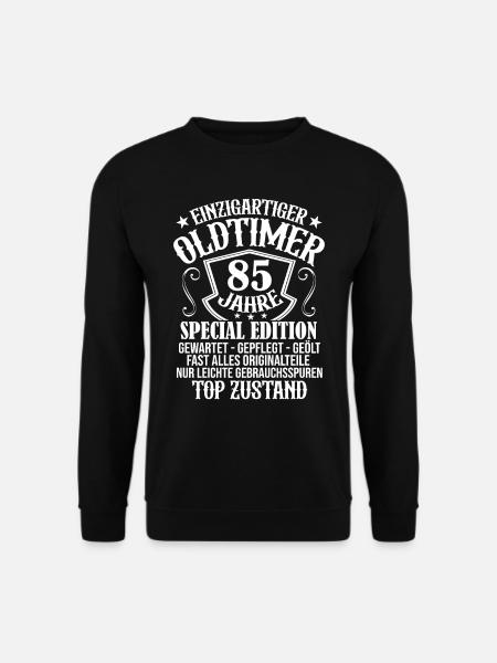 85. Geburtstag Mann Männer 85 Jahre Geschenk - Unisex Pullover - Schwarz