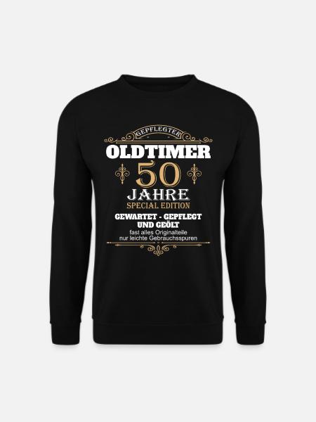50. Geburtstag Mann Männer 50 Jahre Geschenk - Unisex Pullover - Schwarz
