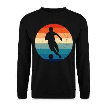 Football Fussballspielen Fussball Soccer Fussballs - Sweat-shirt Unisexe - noir - Devant - Alina (178cm) & Michal (187cm)