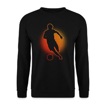 Football Football Jouer au football Football Football Football - Sweat-shirt Unisexe - noir - Devant - Alina (178cm) & Michal (187cm)
