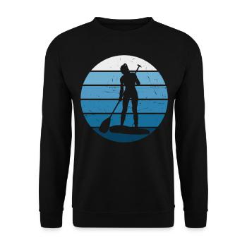 Standup Paddleboard Stand up Paddle Board - Sweat-shirt Unisexe - noir - Devant - Alina (178cm) & Michal (187cm)
