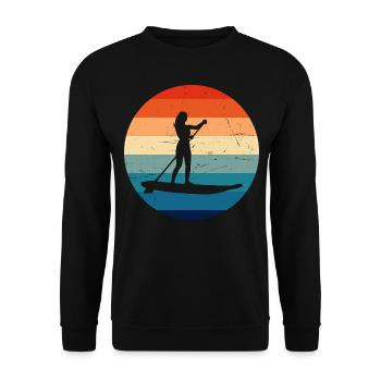 Standup Paddleboard Stand up Paddle Board - Sweat-shirt Unisexe - noir - Devant - Alina (178cm) & Michal (187cm)