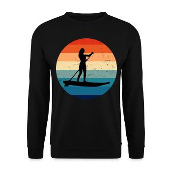 Stand up Paddleboard Sup Stand up Paddle B pour hommes - Sweat-shirt Unisexe - noir - Devant - Alina (178cm) & Michal (187cm)