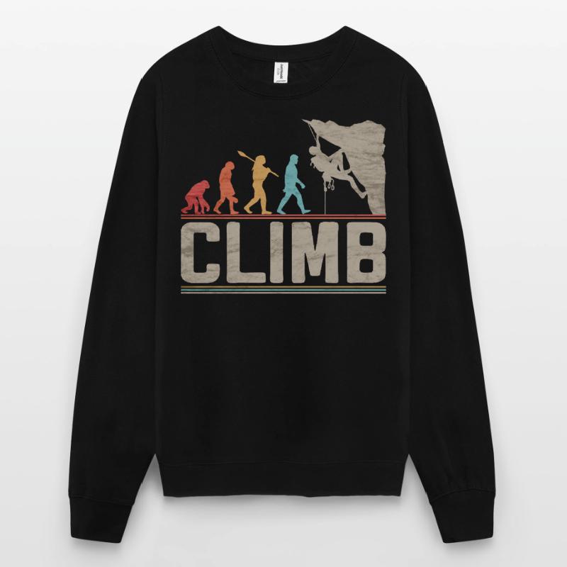 Klettern Evolution Klettern Kletterklettern Klettern Unisex Pullover