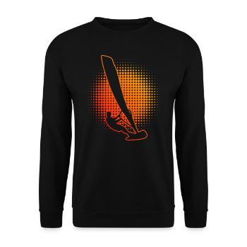 Women's Surfer Windsurfing Men Windsurf Surfing - Unisex Sweatshirt - black - Front - Alina (178cm) & Michal (187cm)