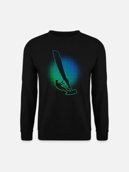 Herren Surfen Windsurfen Surfer Windsurfer - Unisex Pullover - Schwarz