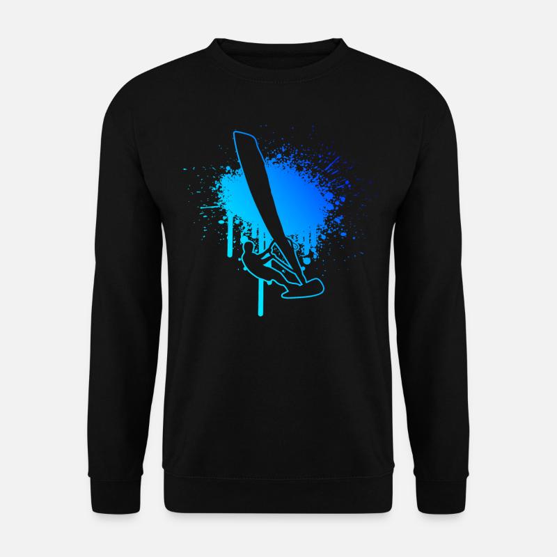 Surfer Herren Windsurfer Windsurfen Windsurf - Unisex Pullover - Schwarz
