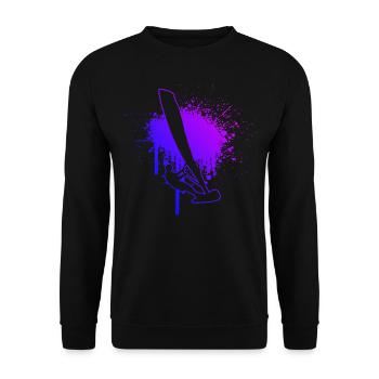 Surfing Windsurfer Windsurfing Surfer Men - Unisex Sweatshirt - black - Front - Alina (178cm) & Michal (187cm)