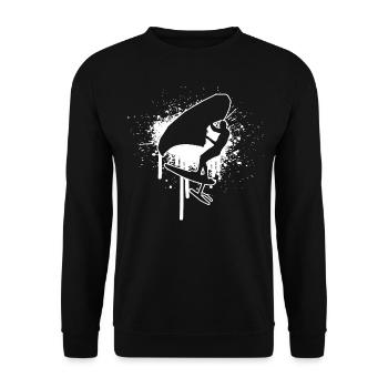 hydroptère wingsurfen homme wingfoil foilwing - Sweat-shirt Unisexe - noir - Devant - Alina (178cm) & Michal (187cm)