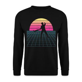 Pelota Basque Pelota Pelota vasca Damen Herren - Unisex Pullover - Schwarz - Vorne - Alina (178cm) & Michal (187cm)