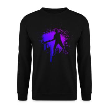 Pelote Basque Pelote Jai Alai Pelota vasca - Sweat-shirt Unisexe - noir - Devant - Alina (178cm) & Michal (187cm)