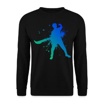 Basque Pelota Herren Jai Alai Pelota vasca - Unisex Pullover - Schwarz - Vorne - Alina (178cm) & Michal (187cm)