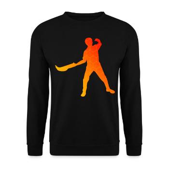 Pelote Pelote vasca Pelote Basque Hommes Jai Alai - Sweat-shirt Unisexe - noir - Devant - Alina (178cm) & Michal (187cm)