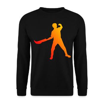 Pelote Basque Jai Alai Pelote Hommes Pelote vasca - Sweat-shirt Unisexe - noir - Devant - Alina (178cm) & Michal (187cm)