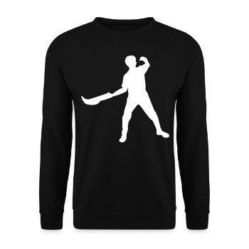 Jai Alai Damen Pelota Basque Pelota Herren - Unisex Pullover - Schwarz - Vorne - Alina (178cm) & Michal (187cm)