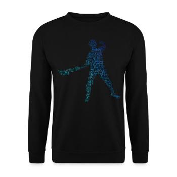 Pelota Herren Damen Pelota vasca Basque Pelota - Unisex Pullover - Schwarz - Vorne - Alina (178cm) & Michal (187cm)