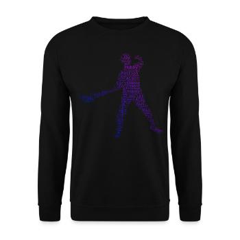 Pelota Pelota vasca Jai Alai Basque Pelota - Unisex Sweatshirt - black - Front - Alina (178cm) & Michal (187cm)