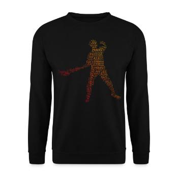 Pelota vasca Men Pelota Basque Pelota Jai Alai - Unisex Sweatshirt - black - Front - Alina (178cm) & Michal (187cm)