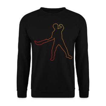 Pelota Pelota vasca Women Basque Pelota Men - Unisex Sweatshirt - black - Front - Alina (178cm) & Michal (187cm)