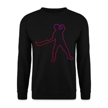 Basque Pelota Jai Alai Pelota Herren Damen - Unisex Pullover - Schwarz - Vorne - Alina (178cm) & Michal (187cm)