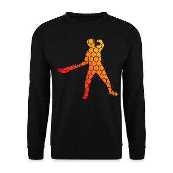 Pelota vasca Basque Pelota Damen Herren Pelota - Unisex Pullover - Schwarz - Vorne - Alina (178cm) & Michal (187cm)