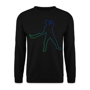 Jai Alai Pelota vasca Men's Pelota Basque Pelota - Unisex Sweatshirt - black - Front - Alina (178cm) & Michal (187cm)