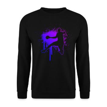 Women's Handball Players Handball Games Men Handball - Unisex Sweatshirt - black - Front - Alina (178cm) & Michal (187cm)