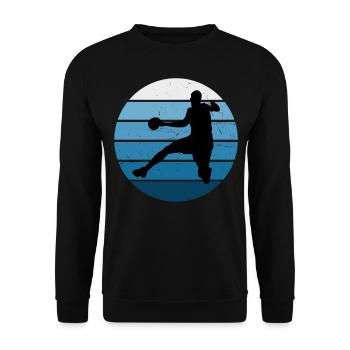 Joueurs de handball masculin Handball handball féminin - Sweat-shirt Unisexe - noir - Devant - Alina (178cm) & Michal (187cm)