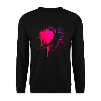 Handball Women's Handball Players Handball Games - Unisex Sweatshirt - black - Front - Alina (178cm) & Michal (187cm)
