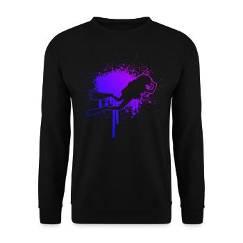 Scuba Diver Scuba Tauchen Herren Diver - Unisex Pullover - Schwarz - Vorne - Alina (178cm) & Michal (187cm)