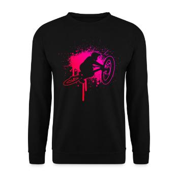 Cyclistes VTT VTT VTT VTT Hommes VTT - Sweat-shirt Unisexe - noir - Devant - Alina (178cm) & Michal (187cm)