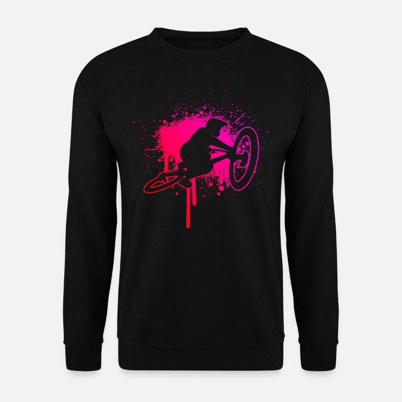 Radfahrer MTB Mountainbiker Herren Mountainbike - Unisex Pullover - Schwarz