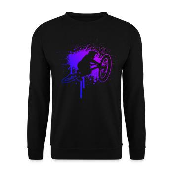 Cycliste Vtt VTT Dames - Sweat-shirt Unisexe - noir - Devant - Alina (178cm) & Michal (187cm)
