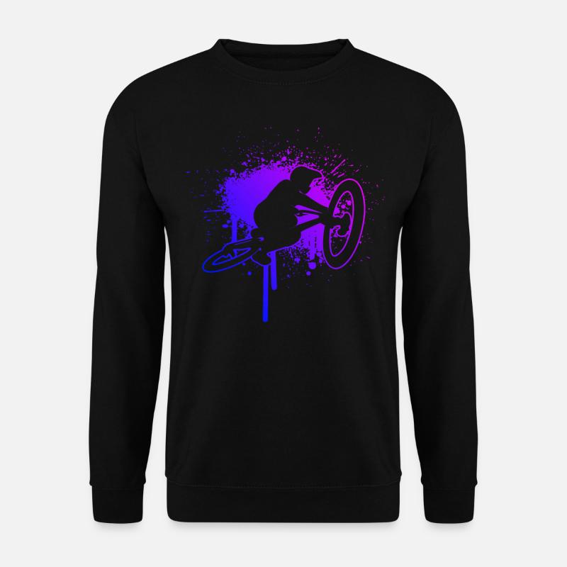 Radfahrer Mountainbiker Mountainbike Damen - Unisex Pullover - Schwarz