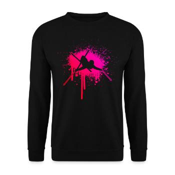 Slopestyle Herren Ski Freestyle Ski Jumping - Unisex Pullover - Schwarz - Vorne - Alina (178cm) & Michal (187cm)