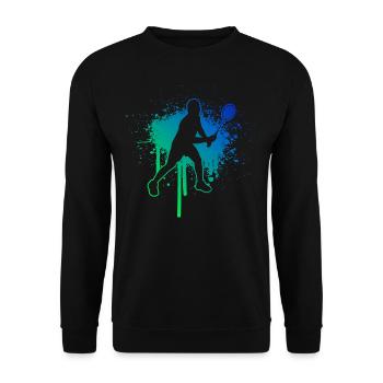 Badminton Badminton Joueur Badminton Hommes - Sweat-shirt Unisexe - noir - Devant - Alina (178cm) & Michal (187cm)
