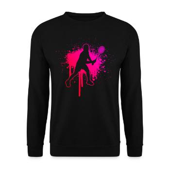 Badminton Squash Badminton Badminton Hommes Badminton Femmes - Sweat-shirt Unisexe - noir - Devant - Alina (178cm) & Michal (187cm)
