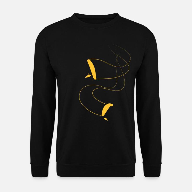 Paraglider duo - Unisex Pullover - Schwarz