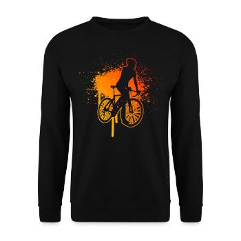Road Bike Road Cycling Road Bike Road Cyclist - Unisex Sweatshirt - black - Front - Alina (178cm) & Michal (187cm)