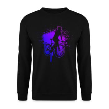 Roadbike Rennradfahren Rennradfahrer Rennrad - Unisex Pullover - Schwarz - Vorne - Alina (178cm) & Michal (187cm)