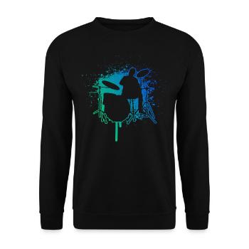 Batteur Batteur Batterie - Sweat-shirt Unisexe - noir - Devant - Alina (178cm) & Michal (187cm)