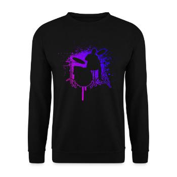 Batterie Batteur Femmes Batteur - Sweat-shirt Unisexe - noir - Devant - Alina (178cm) & Michal (187cm)