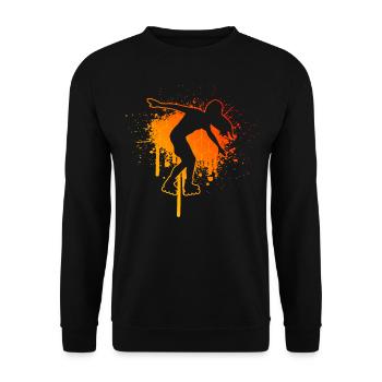 Roller Skating Hommes Patin à roulettes Femmes - Sweat-shirt Unisexe - noir - Devant - Alina (178cm) & Michal (187cm)